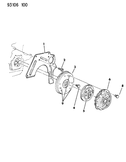 1993 Chrysler LeBaron Sedan Clutch Diagram
