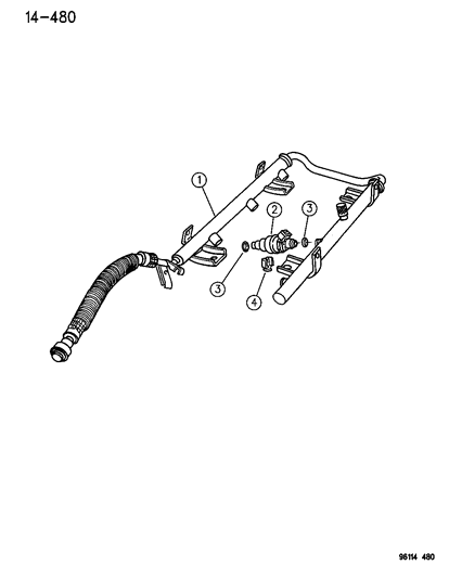 1996 Dodge Caravan Fuel Rail Diagram 3 - Thumbnail