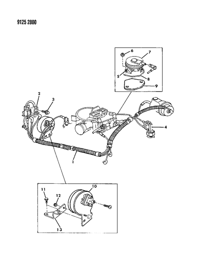 1989 Chrysler LeBaron GTC EGR System Diagram 4 - Thumbnail