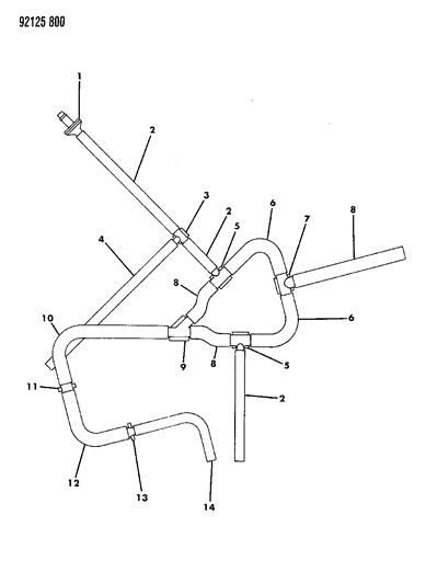 1992 Chrysler LeBaron GTC Speed Control - Ejector Harness Diagram