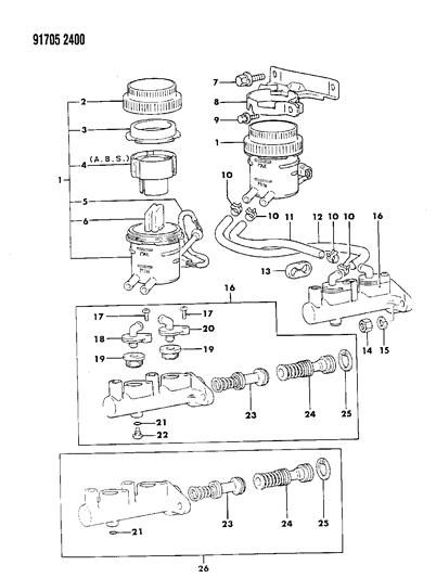 1991 Dodge Colt Level Sensor Diagram for MB618382
