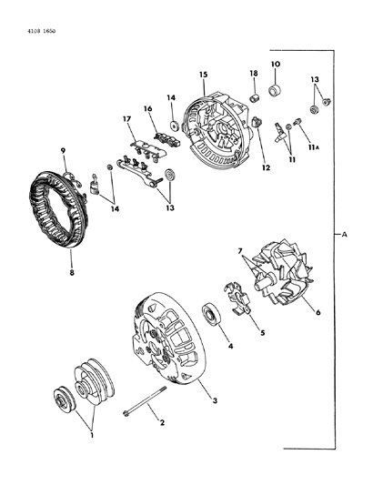 1984 Chrysler New Yorker Alternator Diagram 6 - Thumbnail