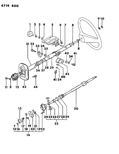 1984 Dodge Ram 50 Nut, Power Steering Oil Line (Jam, 12) W/2.5L Engine Diagram for MF430727