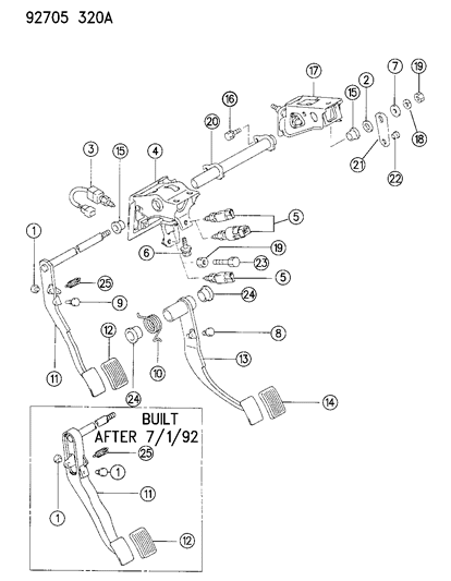 1994 Dodge Colt Brake Pedal Diagram 3 - Thumbnail