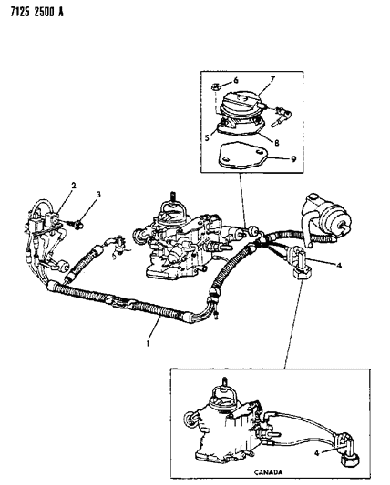 1987 Dodge Aries EGR System Diagram 6 - Thumbnail