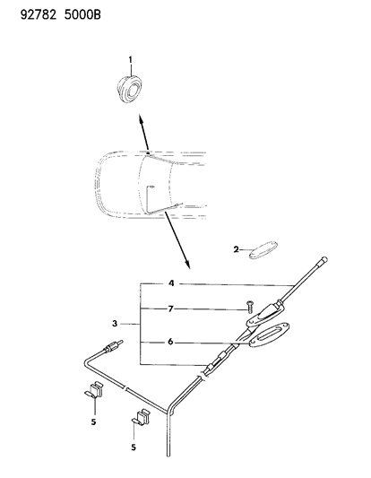1994 Dodge Colt Antenna Diagram 3 - Thumbnail
