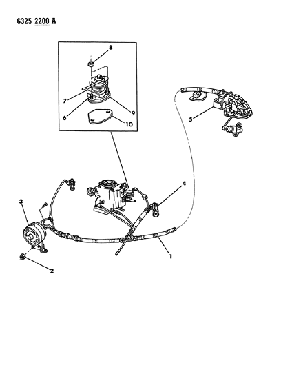 1987 Dodge Ram Van EGR System Diagram 3 - Thumbnail