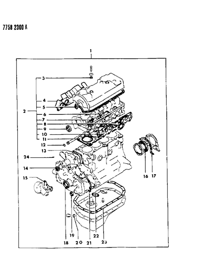 1988 Dodge Colt Engine Gasket Sets Diagram 4 - Thumbnail
