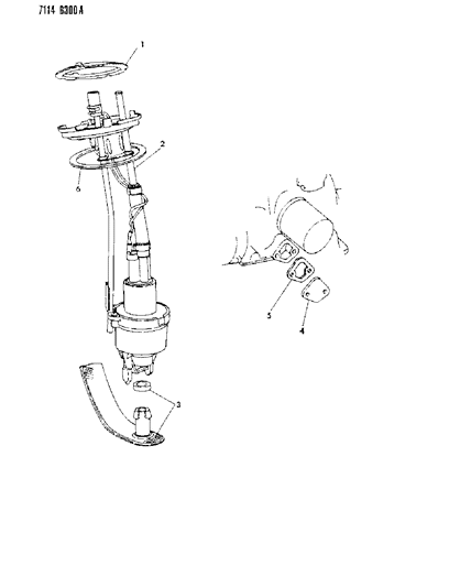 1987 Dodge Aries Fuel Pump Diagram 1 - Thumbnail