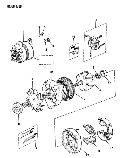 1986 Jeep Comanche Alternator Diagram 3 - Thumbnail
