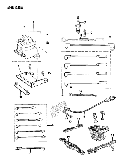 1990 Dodge Monaco Washer, A/C Compressor (Drive Clutch Mounting Lock) Diagram for 6100141