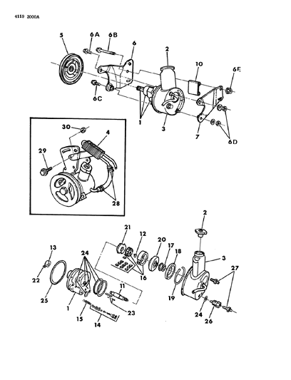 1984 Dodge Diplomat Power Steering Cooler O-Ring Diagram for 5205254