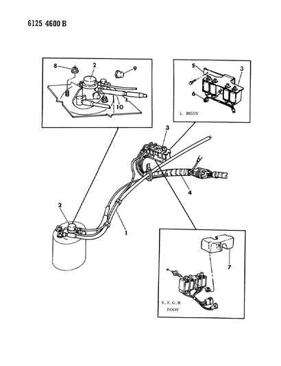 1986 Chrysler LeBaron Base Vapor Canister Diagram 3 - Thumbnail