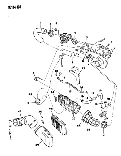 1990 Chrysler LeBaron Check Valve Diagram for 4549209