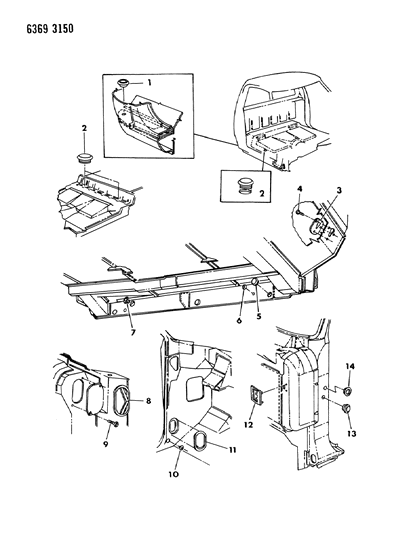 1987 Dodge D150 Plugs Pan Diagram