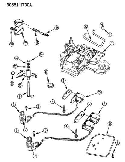 1993 Dodge W150 O - Ring, Solenoid Wiring Connector Diagram for 6033448