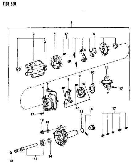 1987 Dodge Caravan Distributor Diagram 3 - Thumbnail