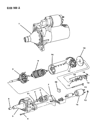 1986 Dodge Caravan Starter Diagram 2 - Thumbnail