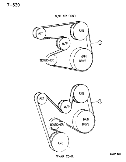 1996 Dodge Ram 3500 Drive Belts Diagram 4 - Thumbnail