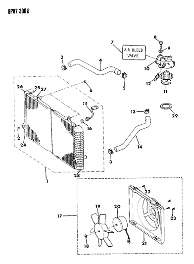 1991 Dodge Monaco Thermostat Housing Diagram for T0267926