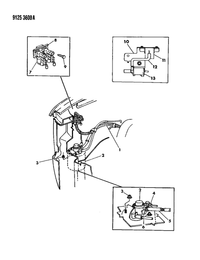 1989 Dodge Caravan Vapor Canister Diagram 2 - Thumbnail