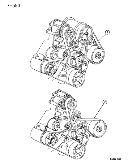 1995 Dodge Ram 2500 Serpentine Belt Diagram for 53041163