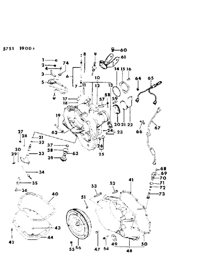 1986 Dodge Colt Bolt, W/Washer , (6X16) Diagram for MB249413