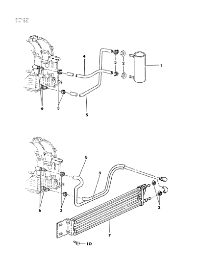 1985 Chrysler Executive Limousine Transmission Oil Cooler Diagram 2 - Thumbnail