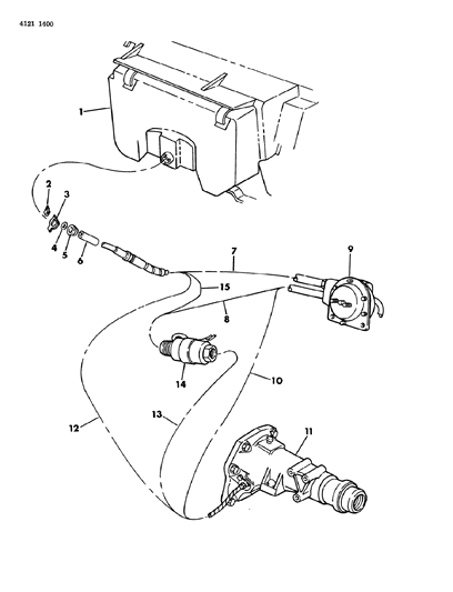 1984 Chrysler LeBaron Speedometer Cable Diagram for 2448294