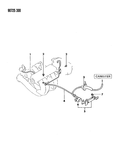 1990 Dodge Colt EGR System Diagram 4 - Thumbnail