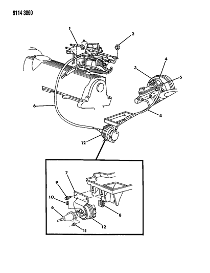1989 Chrysler LeBaron GTC Speed Control Diagram 1 - Thumbnail