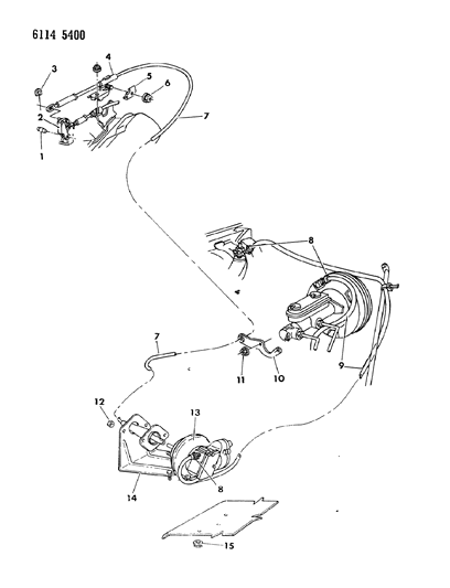 1986 Dodge Diplomat Speed Control - Electro Mechanical Diagram 2 - Thumbnail