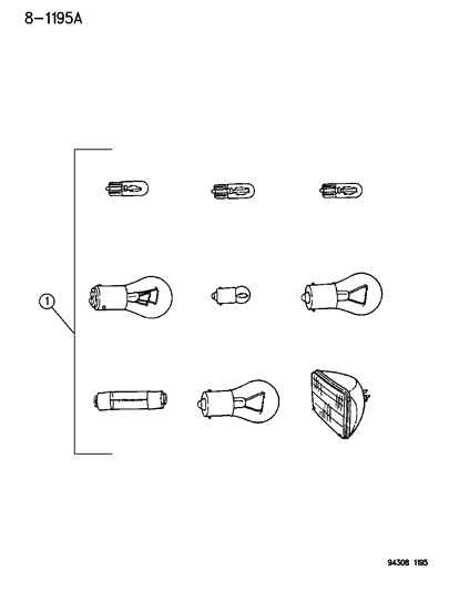 1996 Dodge Ram Wagon Bulbs And Sockets Diagram