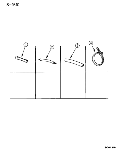 1996 Dodge Ram Wagon Wiring Harness Repair Crimp Pkg.-Fusible Link Pkg.-Heat Shrink Tube Diagram