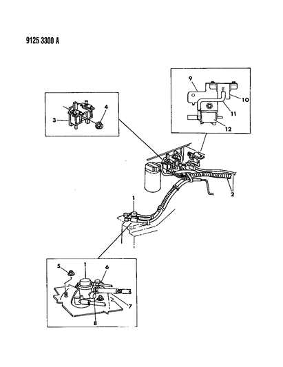 1989 Chrysler LeBaron GTC Vapor Canister Diagram 1 - Thumbnail