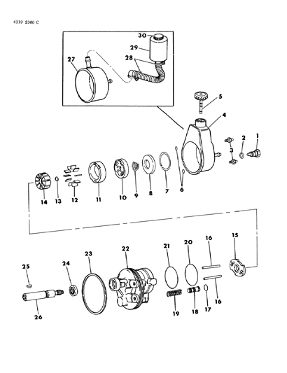 1984 Dodge Ram Wagon Power Steering Pump Diagram