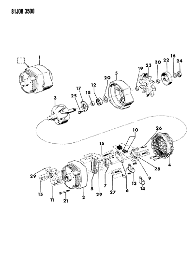 1986 Jeep Wrangler Alternator Diagram 5 - Thumbnail