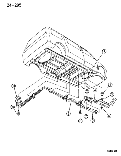 1994 Dodge Grand Caravan A/C Hose Diagram for 4677298
