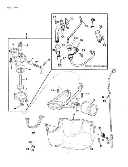 1984 Chrysler LeBaron Screw, Power Steering Pump Pressure Hose Clamp To Frame Diagram for 6500151