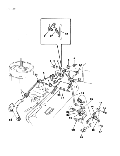 1984 Dodge Diplomat Throttle Control Diagram 3 - Thumbnail