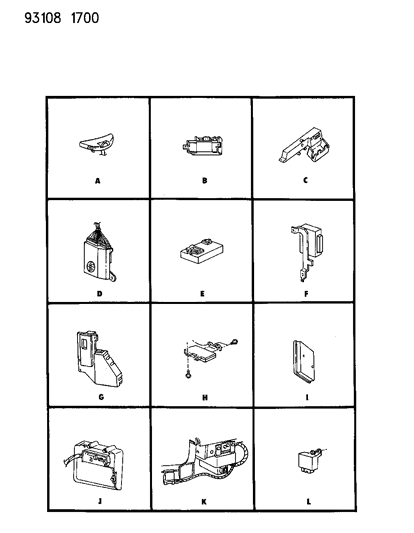 1993 Chrysler New Yorker Diagnostic Module Diagram for 4723476
