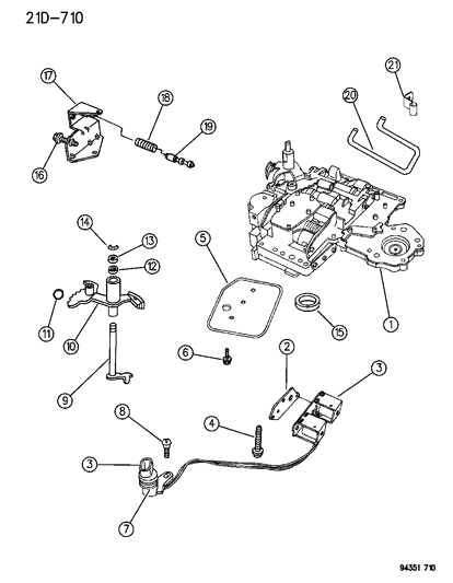 1994 Dodge Ram Wagon Valve Body Diagram 3 - Thumbnail
