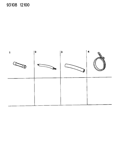1993 Chrysler LeBaron GTC Wiring Harness Repair Crimp Pkg.-Fusible Link Pkg.-Heat Shrink Tube Diagram