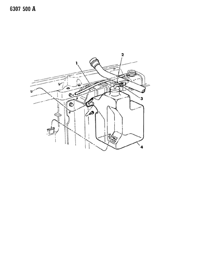 1987 Dodge Ram Van Coolant Reserve Tank Diagram