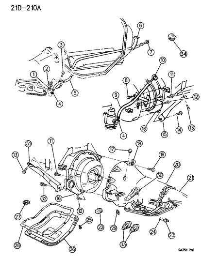 1994 Dodge Ram Wagon Case & Related Parts Diagram 3 - Thumbnail