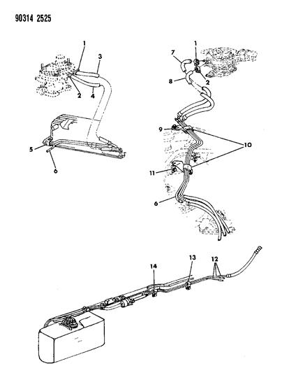 1991 Dodge Dakota Fuel Lines Diagram