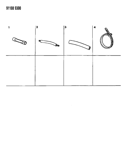 1991 Chrysler LeBaron GTC Wiring Harness Repair Crimp Pkg.-Fusible Link Pkg.-Heat Shrink Tube Diagram