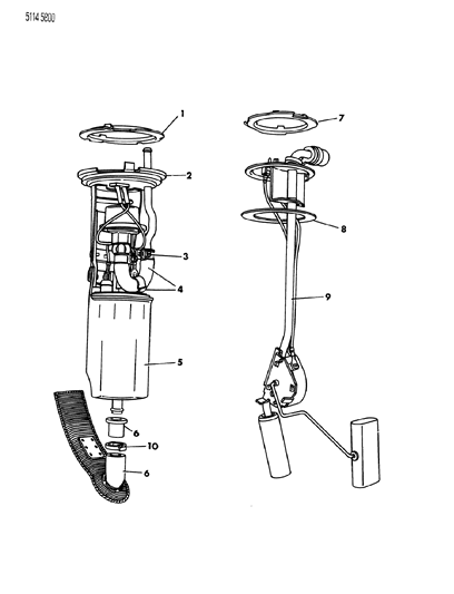 1985 Chrysler Executive Limousine Fuel Pump & Sending Unit Diagram 2 - Thumbnail