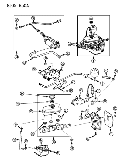 1990 Jeep Wagoneer Relay Diagram for 52004461