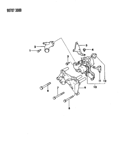 1990 Dodge Ram 50 Water Pump Diagram 3 - Thumbnail